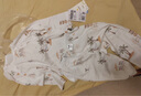 童泰寶寶秋衣套裝夏季純棉嬰兒空調(diào)服內(nèi)衣男女兒童睡衣秋褲家居服提花 橘色 80 曬單實(shí)拍圖