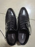 卡帝樂(lè )鱷魚(yú)（CARTELO）夏季新款真皮男士皮鞋男透氣鏤空皮鞋商務(wù)正裝系帶休閑男鞋涼皮鞋 黑色 鏤空款 41 曬單實(shí)拍圖