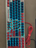 雙飛燕（A4TECH）AT98 99鍵有線(xiàn)機械鍵盤(pán) 血手幽靈PBT鍵帽辦公電腦電競吃雞FPS游戲輕音野蠻部落 機械狗 曬單實(shí)拍圖