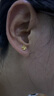 潮宏基 小鳳冠皇冠黃金耳釘女送女友生日禮物計價(jià) 約1g 曬單實(shí)拍圖