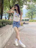狄德拉真皮內增高老爹鞋女2025夏季薄款厚底松糕小白鞋小個(gè)子休閑運動(dòng)鞋 米白色 現貨 36 (230mm) 曬單實(shí)拍圖