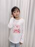 班尼路童裝女童t恤純棉兒童長袖衣服2025年秋裝中大童打底衫女孩上衣 果綠 BNL愛心糖果兔 110 曬單實拍圖