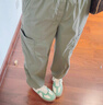 優(yōu)衣庫童裝男童女童工裝束腳褲長(cháng)褲休閑戶(hù)外防蚊輕薄褲子476760 56 橄欖色 140 曬單實(shí)拍圖