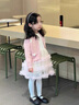 G.duck女童連衣裙春秋套裝2025新款兒童公主裙洋氣女寶寶針織開(kāi)衫兩件套 粉色愛(ài)心毛衣 90 尺碼1~2歲【 80-90cm】 曬單實(shí)拍圖