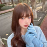 BIBK日本防寒手套女可愛針織毛線五指手套秋冬百搭可觸屏騎行保暖手套 米白色 曬單實(shí)拍圖