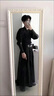 稻橙漢服男成人原創(chuàng)武俠書生古裝女馬面裙學(xué)生班服交領(lǐng)齊腰襦裙表演服 黑鹿/上衣+裙子 XL 曬單實(shí)拍圖