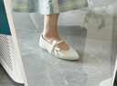 斯凱奇（Skechers）女鞋夏季舒適透氣時尚單鞋淺口休閑鞋百搭瑪麗珍平底鞋159098 曬單實拍圖