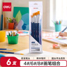 得力（deli）6支裝畫筆套裝學生藝考手繪專業(yè)級大師(水粉丙烯油畫水彩顏料)畫筆套裝73885學生開學禮物 曬單實拍圖