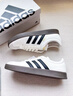 adidas T頭鞋 VL COURT復古板鞋德訓鞋男女阿迪達斯輕運動(dòng) 漢玉白/黑色/樹(shù)脂黃   42 曬單實(shí)拍圖