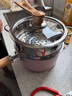 三四鋼奶鍋316L不銹鋼一體成型小鍋燃?xì)庠顚?zhuān)用輔食嬰幼兒寶寶加厚 38032 曬單實(shí)拍圖