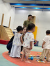 歐孕（OUYUN）兒童防曬帽寶寶無痕鴨舌帽嬰兒遮陽帽空頂帽 拉米白 40-60cm 曬單實拍圖