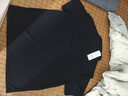 GENIOLAMODE森馬集團polo衫男士短袖夏季重磅華夫格t恤男生體恤衫 黑色 4XL 曬單實(shí)拍圖