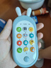 貝恩施兒童玩具手機嬰兒寶寶趣味電話(huà)男女孩雙語(yǔ)音樂(lè )玩具 藍色 曬單實(shí)拍圖