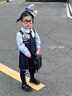 可英 GOWINBABY女童學(xué)院風(fēng)連衣裙時(shí)尚朱迪兔子警官衣服兒童jk套裝裙夏季新款裙子 藍(lán)色秋季套裝（加領(lǐng)帶） 100 （適合身高90cm-100cm） 曬單實(shí)拍圖