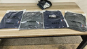 莫代爾短袖t恤男polo衫黑色耐臟冰絲冰感上衣服潮牌夏季工作體恤 深灰+寶藍(lán) (THE款短Polo衫)2件 2XL 曬單實拍圖