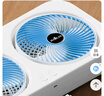 電風(fēng)扇家用電扇雙電機USB充電雙頭桌面風(fēng)扇制冷臥室學(xué)生宿舍辦公室輕音壁掛兩用 全新雙頭風(fēng)扇   黑色 曬單實(shí)拍圖