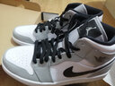NIKE耐克 Air Jordan 1 Mid AJ1煙灰男子中幫運動(dòng)籃球鞋 554724-092 42 曬單實(shí)拍圖