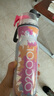 O2COOL噴霧水杯兒童學(xué)生噴水杯子成人戶外運(yùn)動(dòng)健身保冷降溫?cái)D壓軟水壺 紅色水滴590ml 曬單實(shí)拍圖