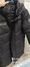 雪中飛秋冬新款時尚休閑舒適廓形男士“H”版型印花立領(lǐng)連帽羽絨服男 黑色|8056 XL 180/100A 曬單實拍圖