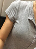 UR2025秋季新款女裝簡(jiǎn)約休閑單排扣圓領(lǐng)修身T恤UWM450122 淺灰花灰 (面料微透) M 曬單實(shí)拍圖