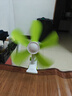 中聯(lián)（ZOLEE）車載風(fēng)扇電風(fēng)扇手持小風(fēng)扇小電扇臺式夾扇吊扇 【夾立掛三合一 】綠色 曬單實拍圖