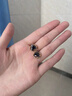 伊燦氣質(zhì)名媛黑色鋯石三角耳釘女個(gè)性高級(jí)感2025新款爆款輕奢小眾耳飾 黑色三角形耳釘 曬單實(shí)拍圖