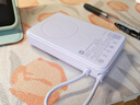 小米（MI）【3C認證】磁吸支架充電寶 10000 7.5W 淺紫色 可上飛機 有線(xiàn)無(wú)線(xiàn)自在充電 iPhone安卓可用 曬單實(shí)拍圖