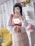 浪莎（LangSha）純欲性感蕾絲內(nèi)衣女套裝情趣超薄透明聚攏收副乳防下垂紅色文胸罩 紅色套裝【約會(huì)內(nèi)衣】 XL -38/85ABC【通杯】 曬單實(shí)拍圖