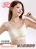 浪莎無痕內(nèi)衣女夏季薄款細(xì)肩帶大胸顯小胸聚攏百搭吊帶背心無鋼圈文胸 曬單實(shí)拍圖