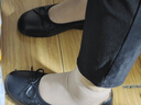 意爾康女鞋淺口奶奶單鞋中老年皮鞋平底舒適媽媽鞋 29990W 黑色 40  曬單實(shí)拍圖