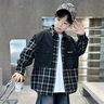 卡兔藍貓兒童裝男童秋裝套裝春秋款2025新款衣服運動(dòng)男孩秋季大童酷帥氣潮 黑色 150 曬單實(shí)拍圖