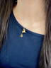 中國黃金（CHINA GOLD）馬上有錢(qián)黃金項鏈女足金本命年吊墜生日禮物送女友老婆 足金馬上有錢(qián)吊墜【贈S925鏈】 曬單實(shí)拍圖