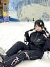 酷峰【雪蝶】滑雪服套裝2025新款雪衣雪褲女男外套冬單板雙板防水裝備 墨蝶粉上衣 S 曬單實拍圖