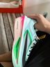 耐克NIKE男子碳板跑步鞋緩震ZOOM FLY 6運(yùn)動(dòng)鞋F(xiàn)N8454-402藍(lán)粉綠黑42 曬單實(shí)拍圖