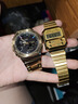 卡西歐（CASIO）萬(wàn)人迷小金表 時(shí)尚復古潮流簡(jiǎn)約小方塊男士手表 男表石英表禮物 A100WEG-9ADF 曬單實(shí)拍圖