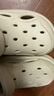 名創(chuàng)優(yōu)品（MINISO）洞洞鞋男士夏季外穿防滑厚底eva踩屎感涼鞋防臭海邊沙灘包頭拖鞋 曬單實(shí)拍圖