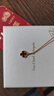 梵克雅寶（Van Cleef & Arpels）項鏈女 四葉草18K紅玉髓幸運星小紅花項鏈送女士女友節(jié)日送禮 小號 紅玉髓 VCARN59M00 9.5mm 曬單實拍圖