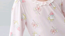 愛(ài)慕兒童（AIMER KIDS）女孩七分袖睡裙3A抗菌兒童睡衣女童裙子高彈透氣舒適A類(lèi)|奶皮衣 小兔摘草莓 100 曬單實(shí)拍圖