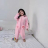 可歆寶貝女童恐龍衣服連體睡衣兒童防著(zhù)涼法蘭絨男童寶寶秋冬卡通男孩哈衣 粉色（恐龍連體） 90 碼建議1-2歲（身高85左右） 曬單實(shí)拍圖