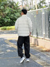 李寧短羽絨服男子2025新款保暖輕便簡(jiǎn)單休閑反光立領(lǐng)外套AYMV409 曬單實(shí)拍圖