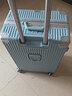 雷恩保羅行李箱鋁框拉桿箱加厚結(jié)實(shí)抗摔旅行箱登機(jī)箱大容量學(xué)生密碼箱皮箱 淺藍(lán)【前置掛鉤+杯架+干濕分離】 26英寸 （大學(xué)生推薦） 曬單實(shí)拍圖