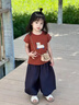迪士尼寶寶女小童夏季短袖套裝2025新款女寶寶洋氣時(shí)髦夏裝小女孩韓范兩件套 純棉上衣 單上衣(沒有包包) 110 建議100-110cm2-3歲 建議身 曬單實(shí)拍圖
