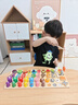 小睿仕配對板數字積木3歲兒童益智玩具3-6歲男孩女孩蒙氏早教拼圖五合一 升級款【五合一】多功能配對板【數字水果】 曬單實(shí)拍圖