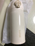蘇泊爾保溫杯316L不銹鋼高顏值保溫保冷水杯輕巧便攜學(xué)生女生杯子帶茶濾 云沙白 350ml 一鍵開合 曬單實(shí)拍圖