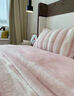 德國進(jìn)出口A(yíng)類(lèi)母嬰級牛奶絨四件套皮草絨珊瑚絨兔絨輕奢高端床品 白桃【除菌發(fā)貨/順豐加急】180支 1.8m 床單款 四件套-被套200X230cm 曬單實(shí)拍圖