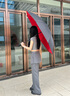 愛上雨超大號雙層自動(dòng)雨傘德國品質(zhì)長柄雨傘加固加厚結(jié)實(shí)抗風(fēng)直桿傘男士 雙層120CM加厚防漏-酒紅色 曬單實(shí)拍圖