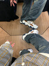 Lee男鞋新款潮流休閑鞋厚底增高老爹鞋舒適跑步鞋時尚運動鞋子男潮鞋 墨綠 41 【偏大/請拍小一碼】 曬單實拍圖