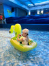 雅鴿嬰兒游泳圈坐圈小孩防側翻救生圈0-6月1-3歲以上寶寶嬰兒游泳圈 【0-5歲/45斤以?xún)取看簏S鴨-氣泵 曬單實(shí)拍圖