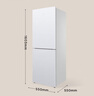 TCL 190升雙門(mén)風(fēng)冷無(wú)霜白色小冰箱家用電冰箱出租房小戶(hù)型超薄迷你家用電冰箱國家補貼R190V5-B 曬單實(shí)拍圖