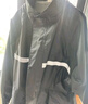 樂(lè )優(yōu)佰易 雨衣成人 XXL 雨衣成人防暴雨 連體雨披 反光防雨服 巡邏保安黑色 曬單實(shí)拍圖